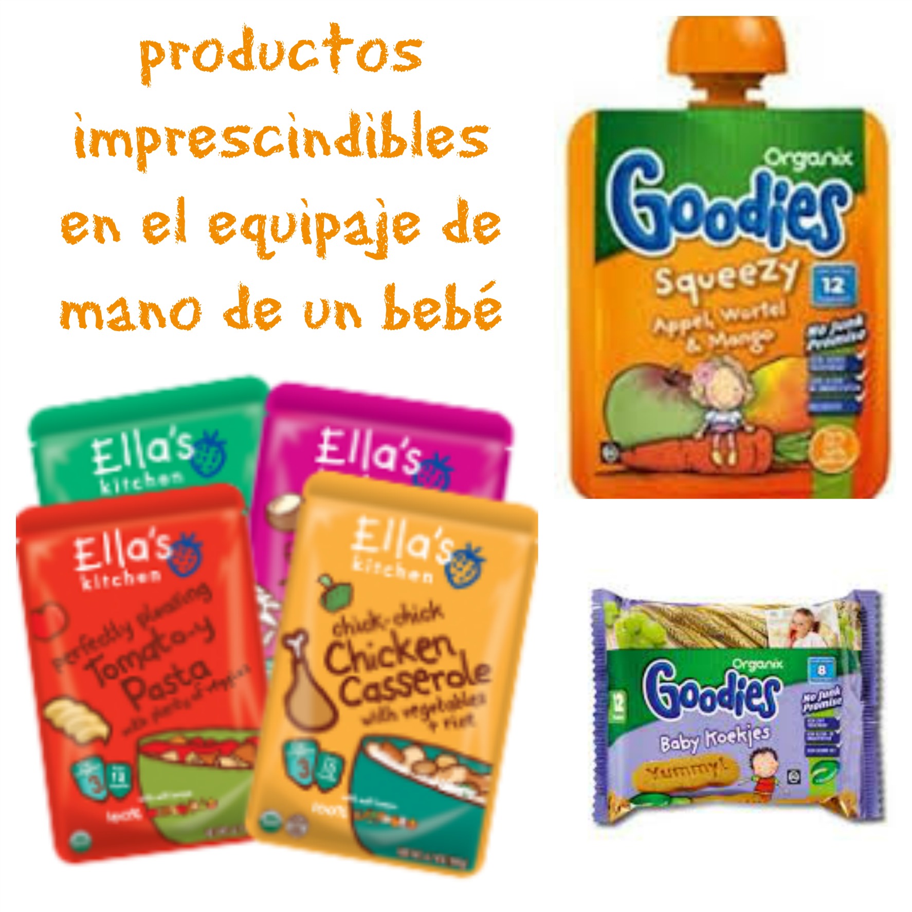 productos imprescindibles en el equipaje de mano de un bebe