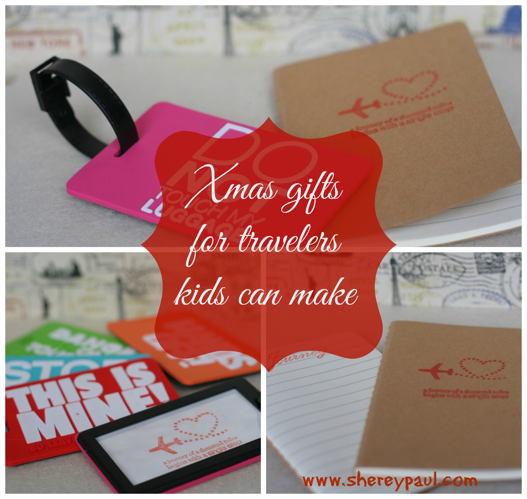 Xmas gifts for travellers kids can make